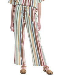 Electric & Rose Sail Crop Linen-Blend Pant