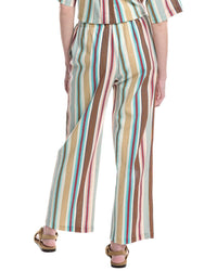Electric & Rose Sail Crop Linen-Blend Pant