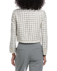 Theory Cropped Gingham Jacket