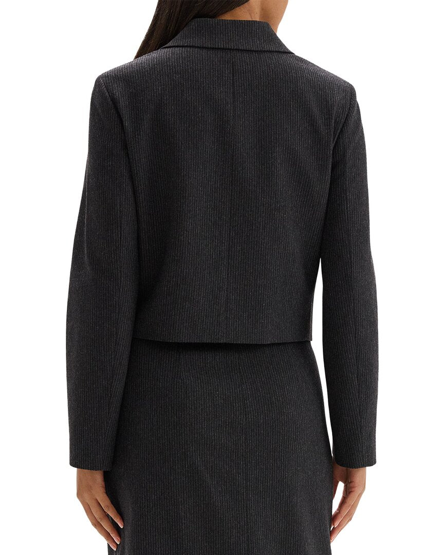 Theory Short Flannel Jacket