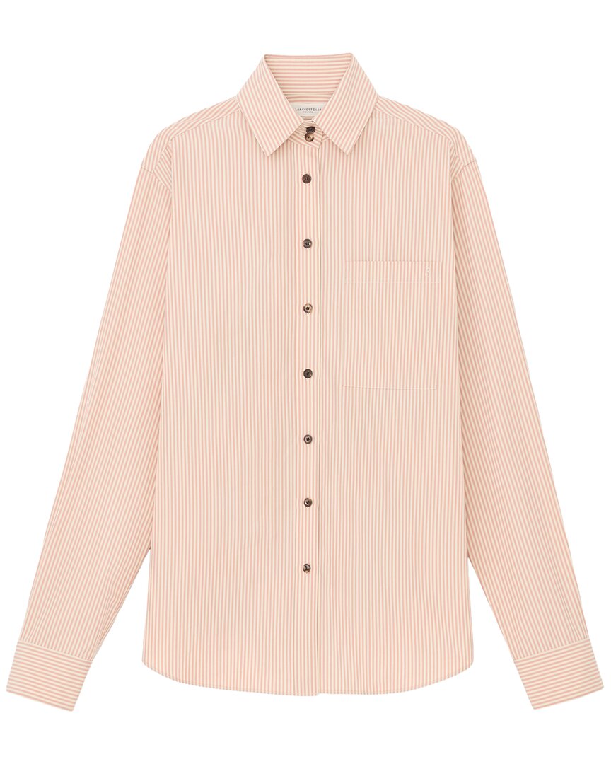 Lafayette 148 New York Plus High Collar Pocket Shirt