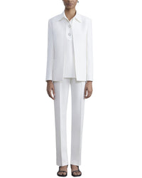 Lafayette 148 New York Barrow Wool & Silk-Blend Pant