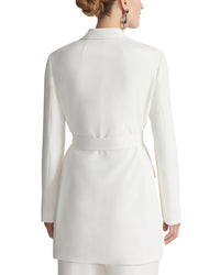 Lafayette 148 New York Notch Lapel Silk-Blend Blazer