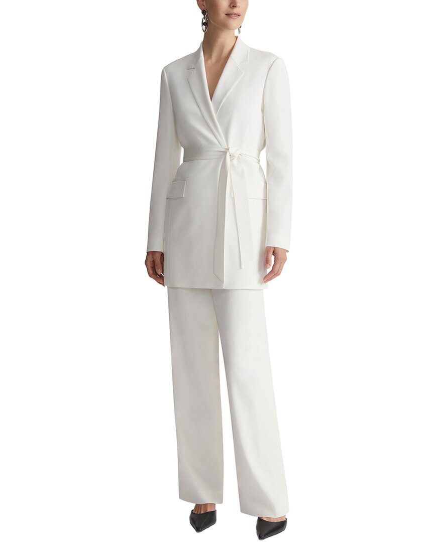 Lafayette 148 New York Notch Lapel Silk-Blend Blazer