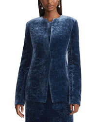 Lafayette 148 New York Baroque Embroidered Silk-Blend Tailored Jacket