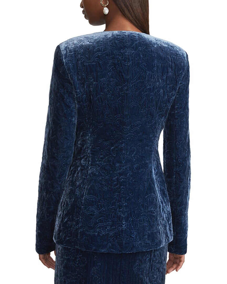 Lafayette 148 New York Baroque Embroidered Silk-Blend Tailored Jacket