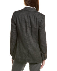 Brunello Cucinelli Linen & Wool-Blend Blazer
