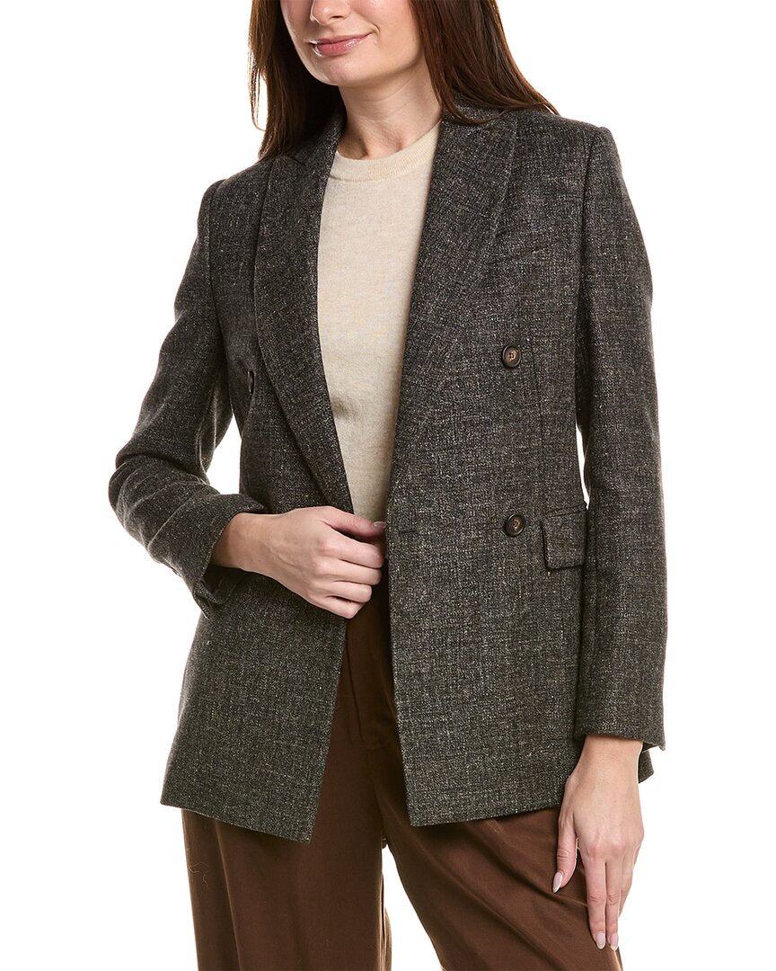 Brunello Cucinelli Brunello Cucinelli Wool & Linen-Blend Blazer