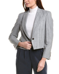 Brunello Cucinelli Wool & Silk-Blend Blazer