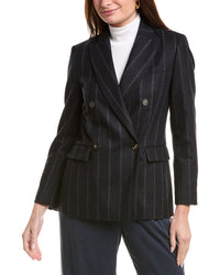 Brunello Cucinelli Wool & Silk-Blend Blazer