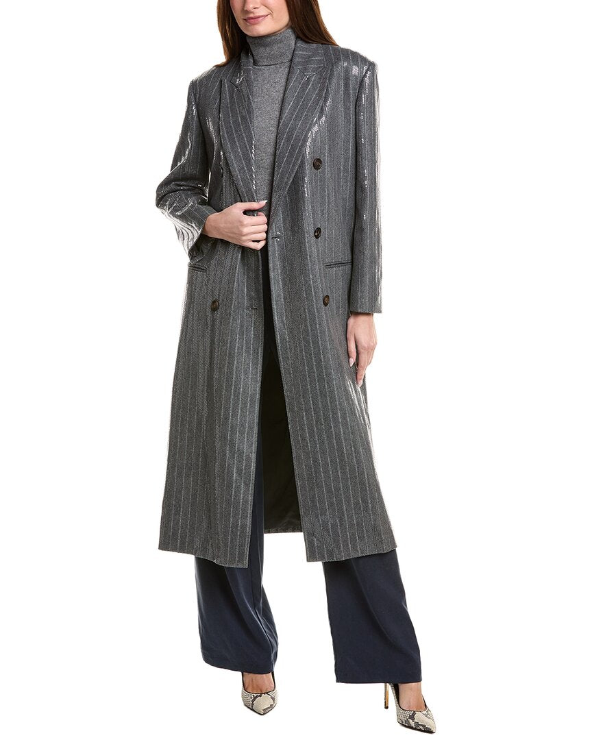 Brunello Cucinelli Wool & Silk-Blend Trench Coat – Bluefly