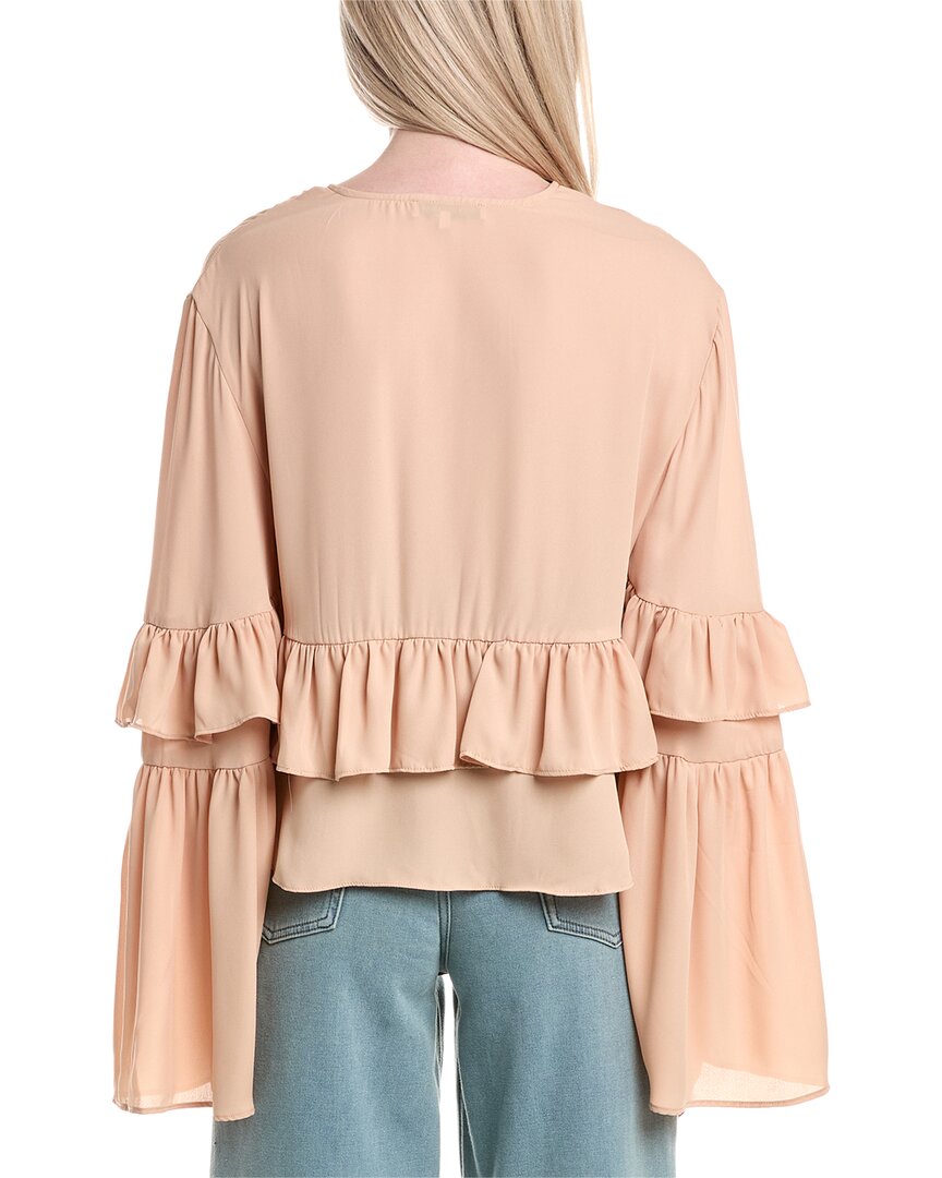 Weworewhat Ruffle Tie-Front Top