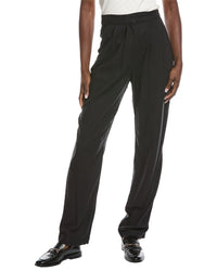 Weworewhat Pleated Linen-Blend Pant