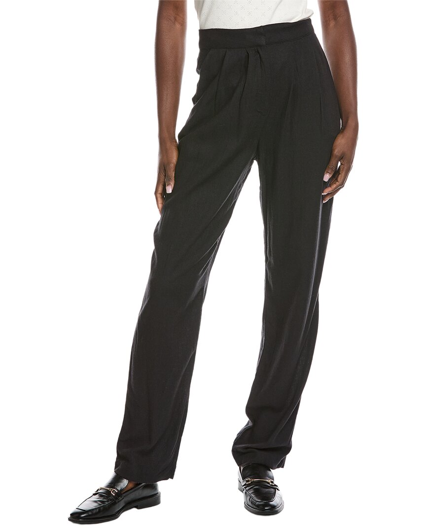 Weworewhat Pleated Linen-Blend Pant