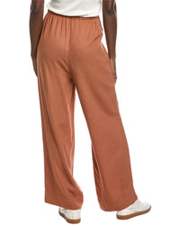 Weworewhat Tie-Waist Linen-Blend Pant