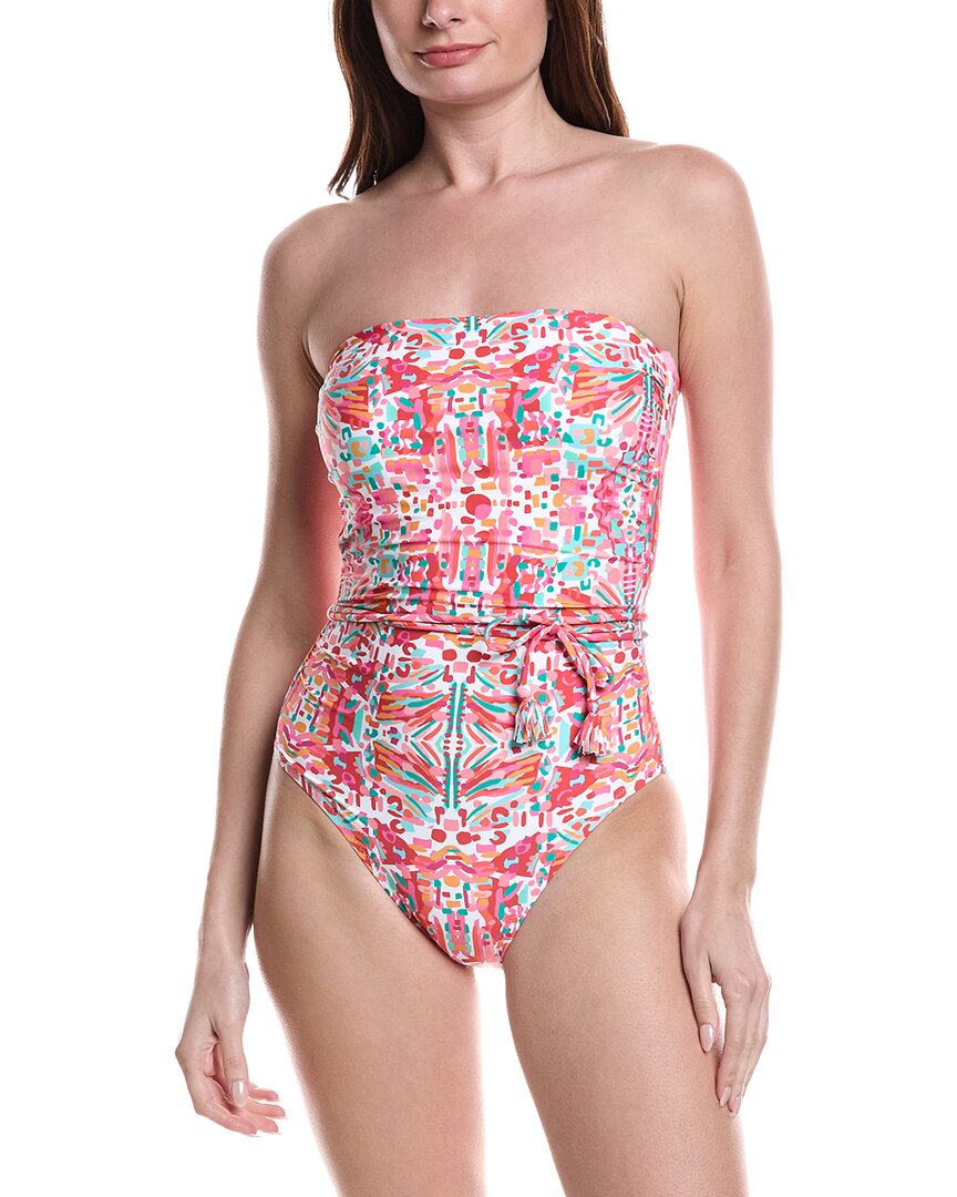 Helen Jon Tassel Belt Bandeau One-Piece