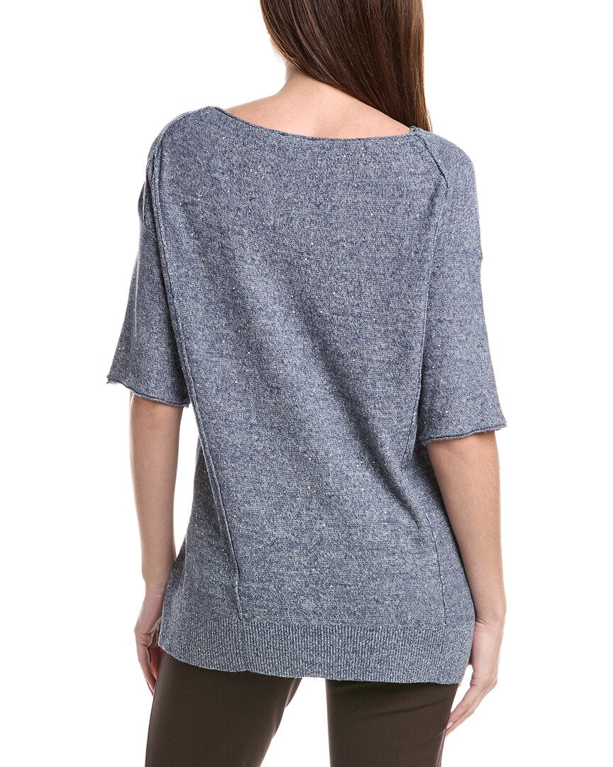 Lafayette 148 New York Relaxed Linen-Blend Pullover