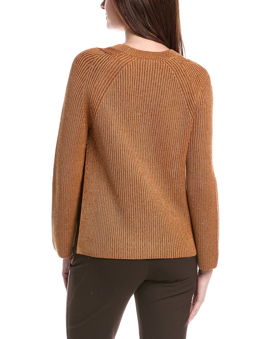 Lafayette 148 New York Open Sided Silk-Blend Pullover