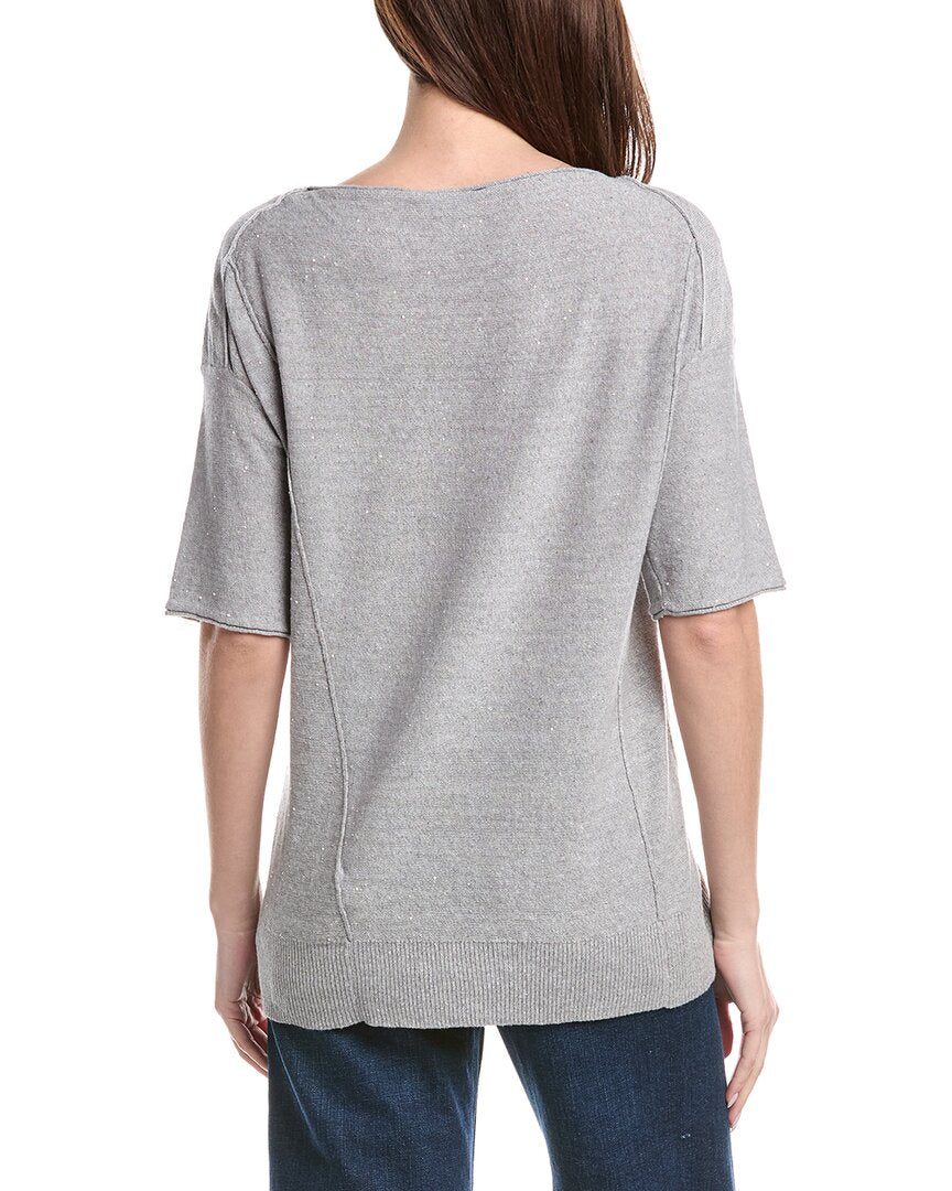 Lafayette 148 New York Relaxed Linen-Blend Pullover