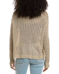 Lafayette 148 New York Cabled V-Neck Sweater