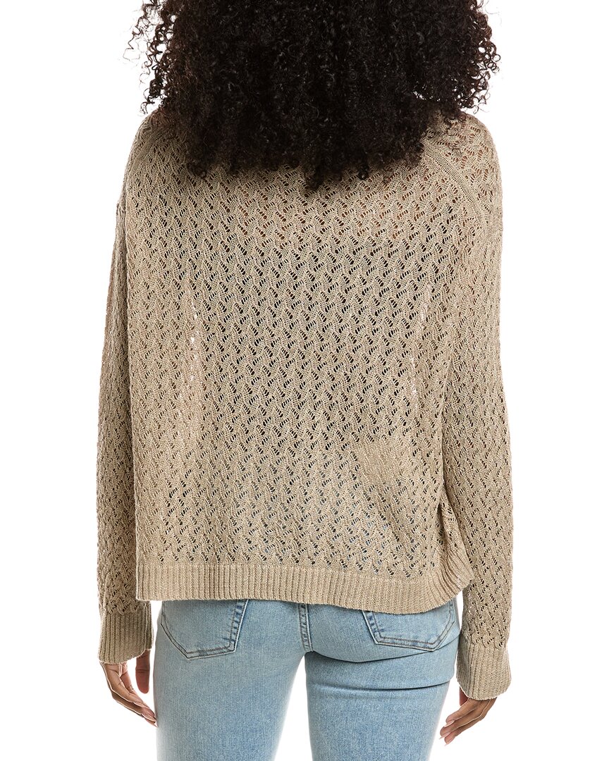 Lafayette 148 New York Cabled V-Neck Sweater