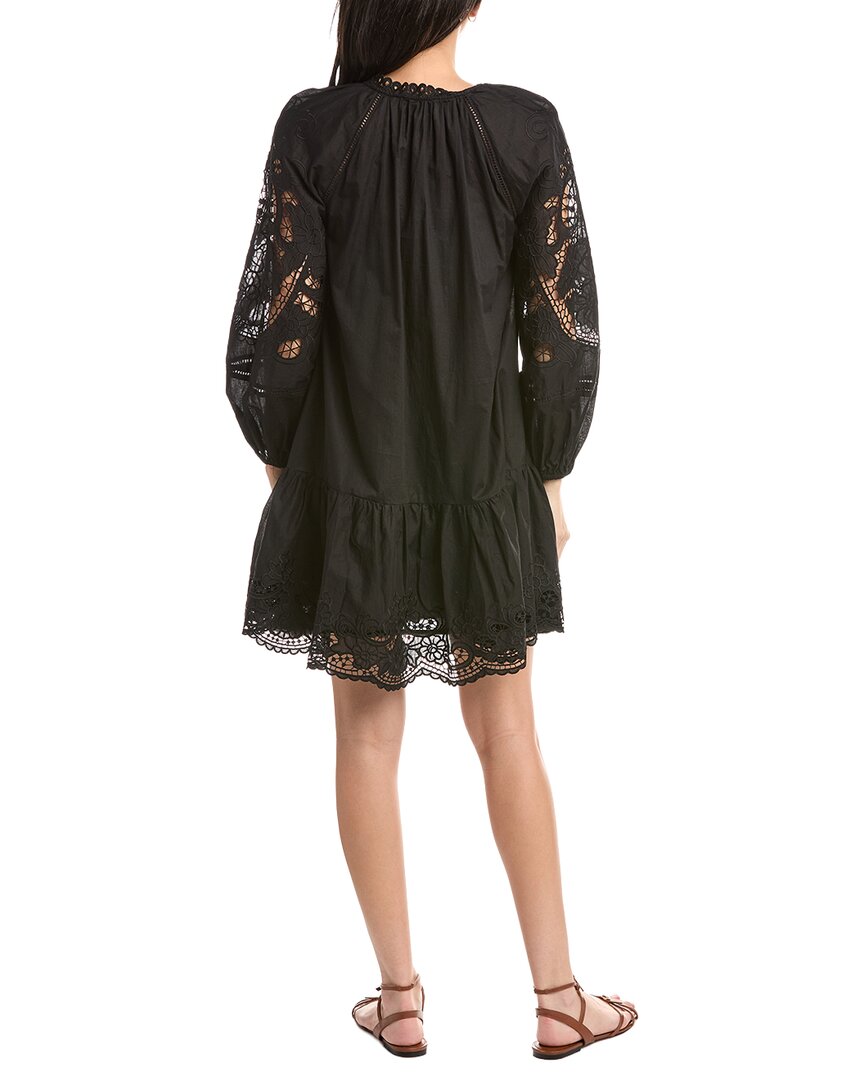 Stellah Greta Eyelet Trimmed Mini Dress