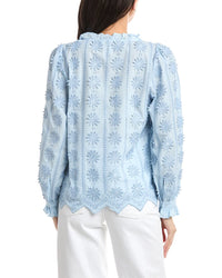 Stellah Xena Square Neck 3D Lace Blouse
