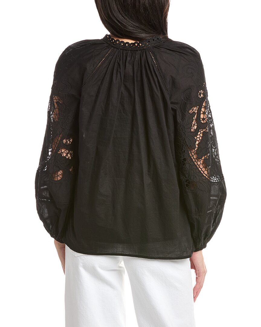 Stellah Lisa Eyelet Trimmed Blouse