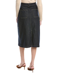 Gracia Ribbon A-Line Denim Skirt