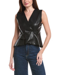 Gracia Cross Open Body V-Neck Vest