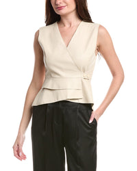Gracia Cross Open Body V-Neck Vest