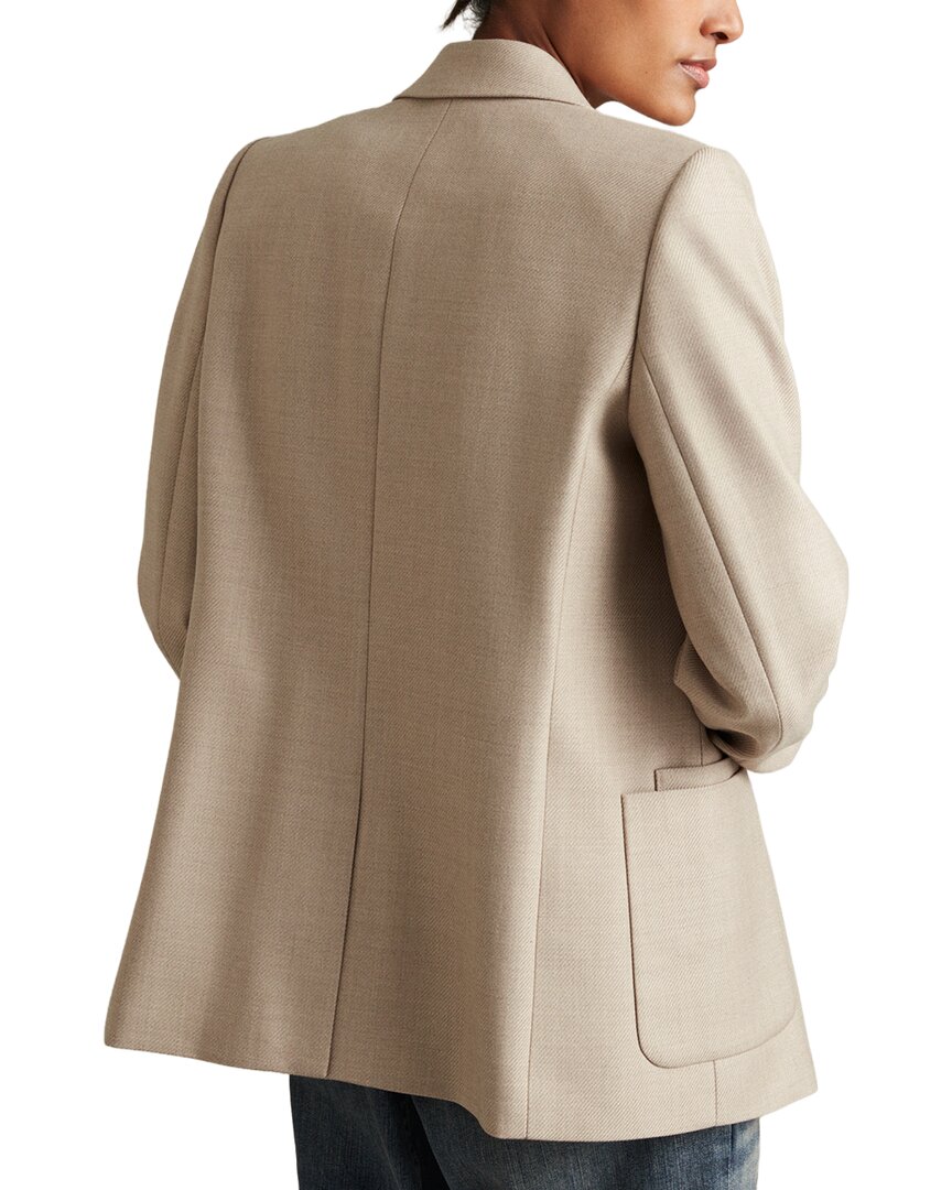 Reiss Harriet Double-Breasted Wool-Blend Jacket