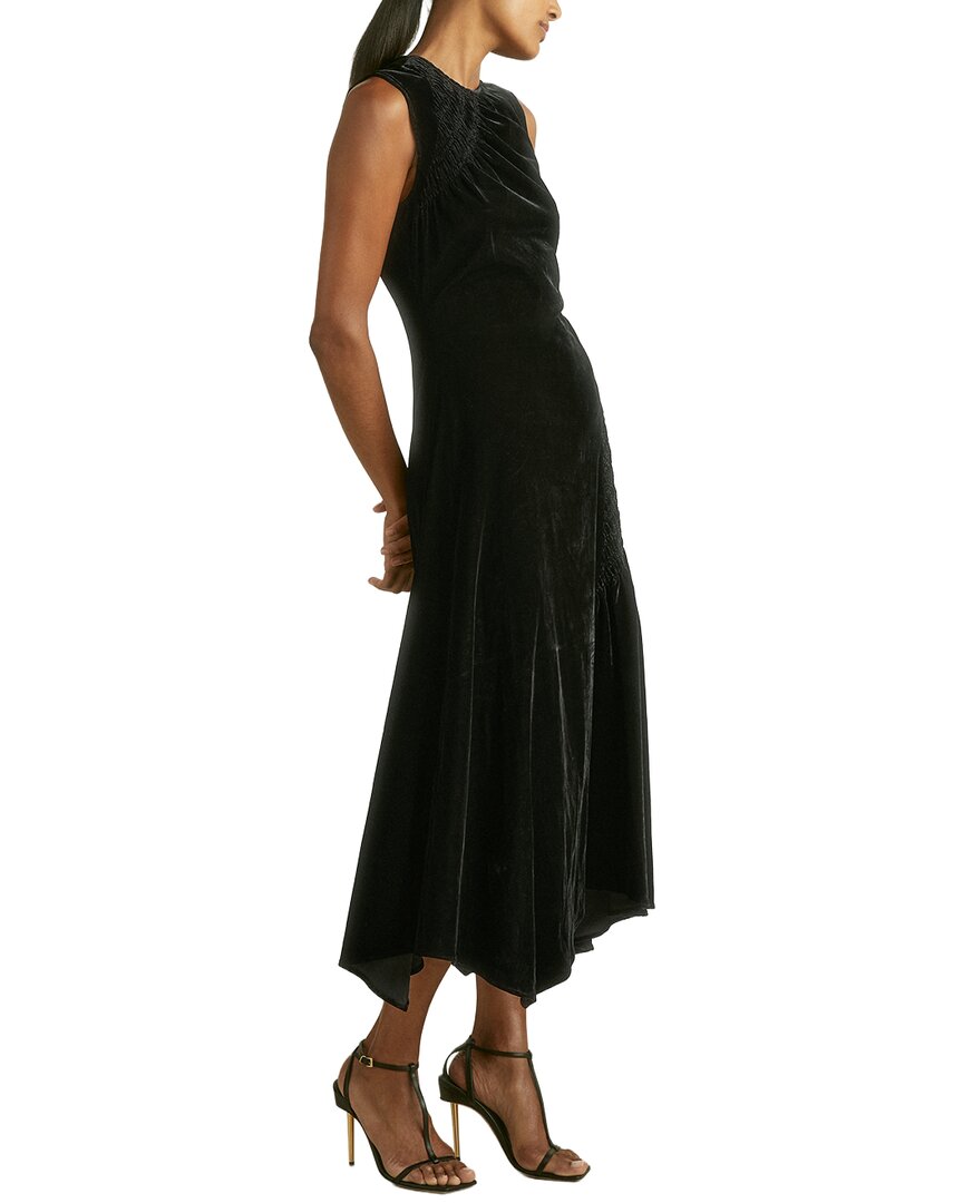 Reiss Blakely Sleeveless Velvet Dress