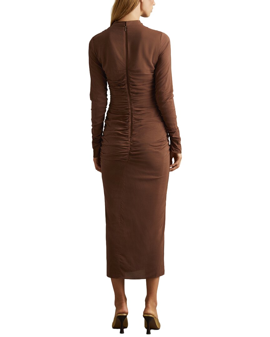 reiss ruched dress Reiss Rowe Ruched-Front Midi Dress