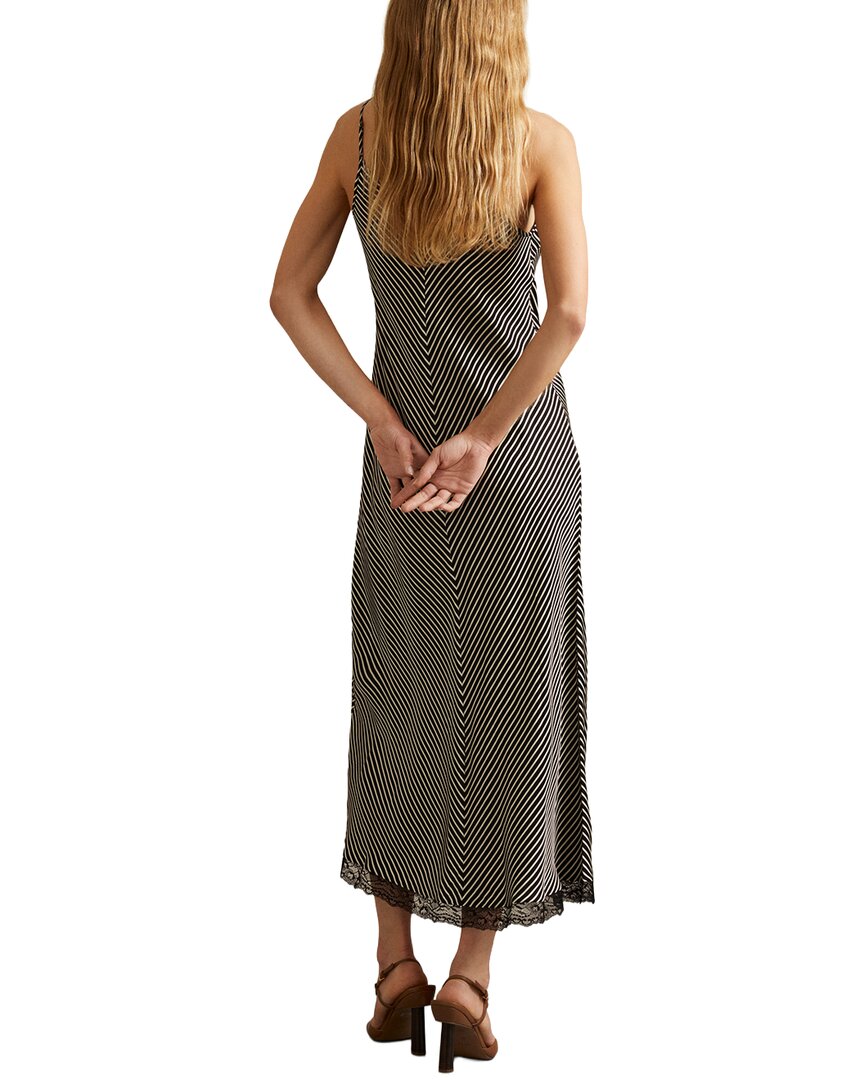 Reiss Camilla Stripe Lace Dress