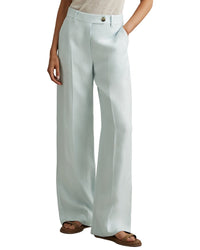 Reiss Lori Wide Leg Linen-Blend Trouser