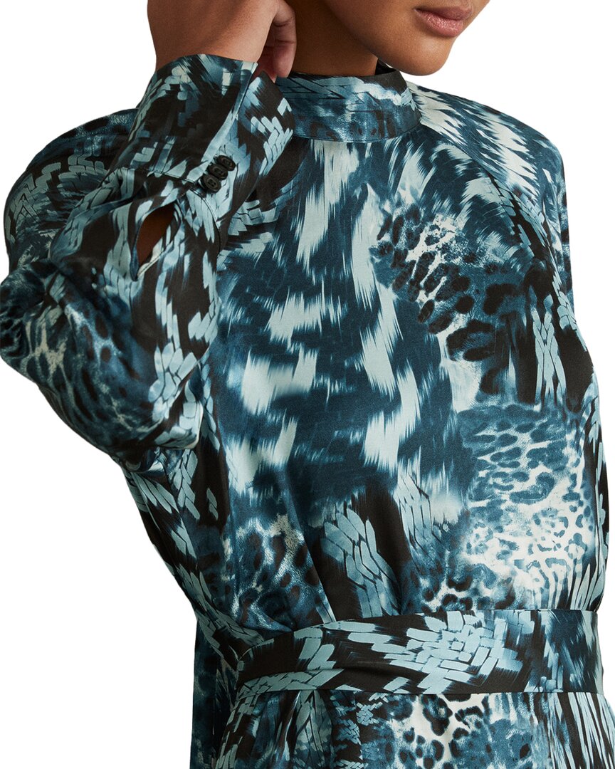 Reiss Ester Printed Flippy Dress