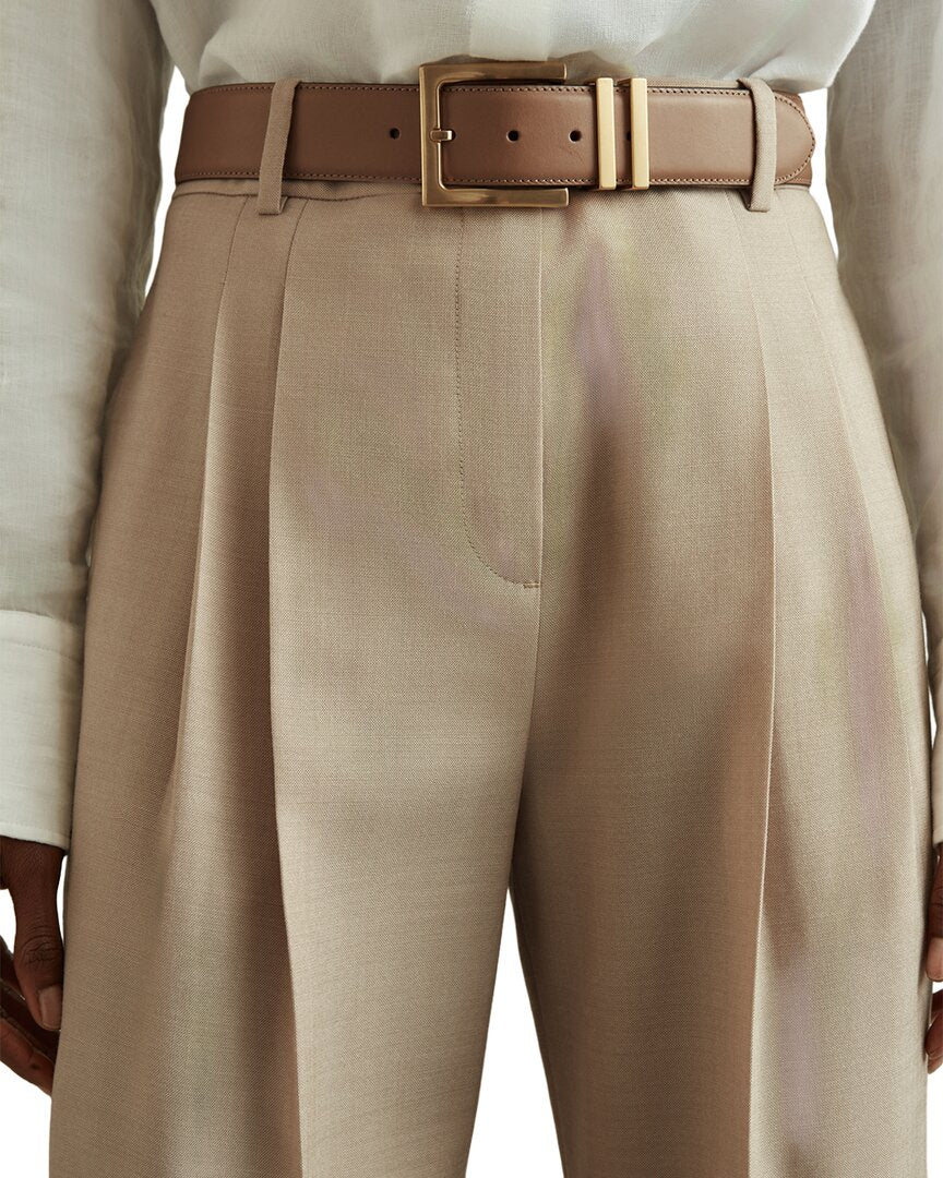Reiss Sadie Double Pleat Wool Trouser