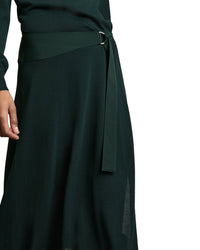 Reiss Reiss Alina Belted Knit Woven Dress