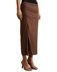 Reiss Lisa Ruched Midi Skirt