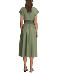 Reiss Lena Ruched Waist Midi Dress
