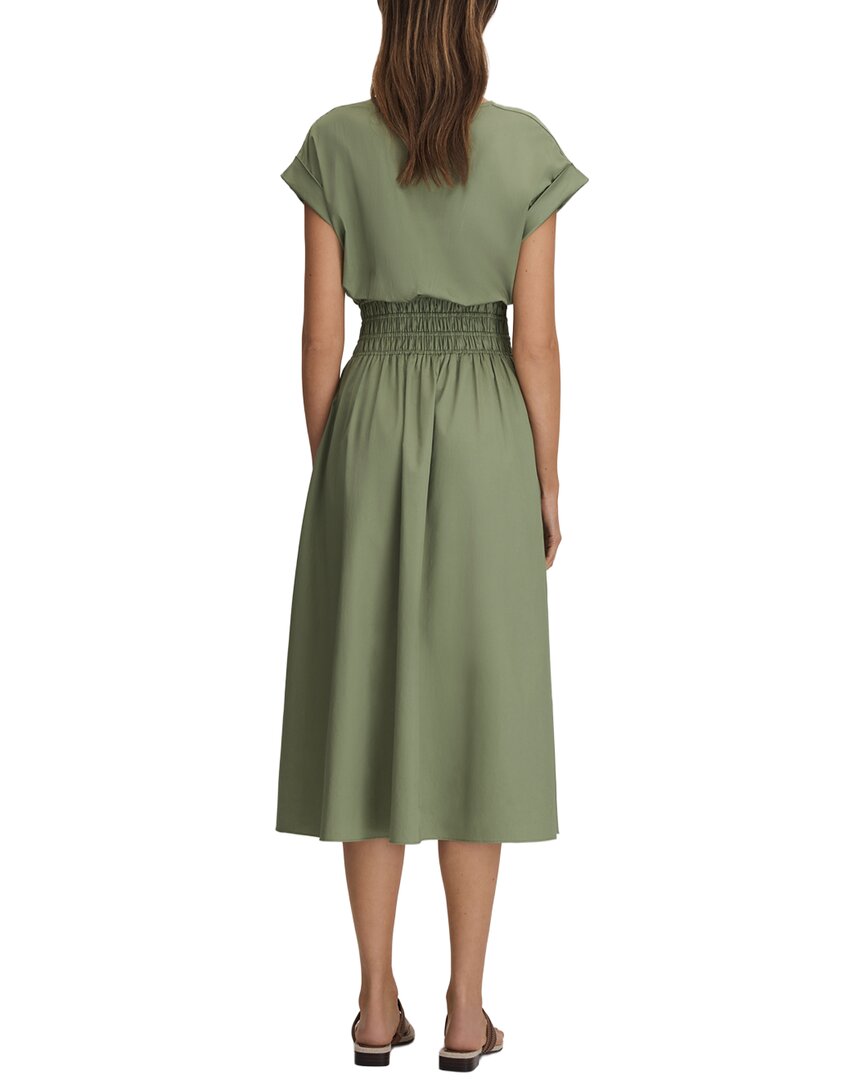 Reiss Lena Ruched Waist Midi Dress