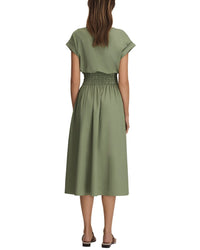 Reiss Lena Ruched Waist Midi Dress