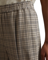 Reiss Karina Check Pull On Taper Trouser