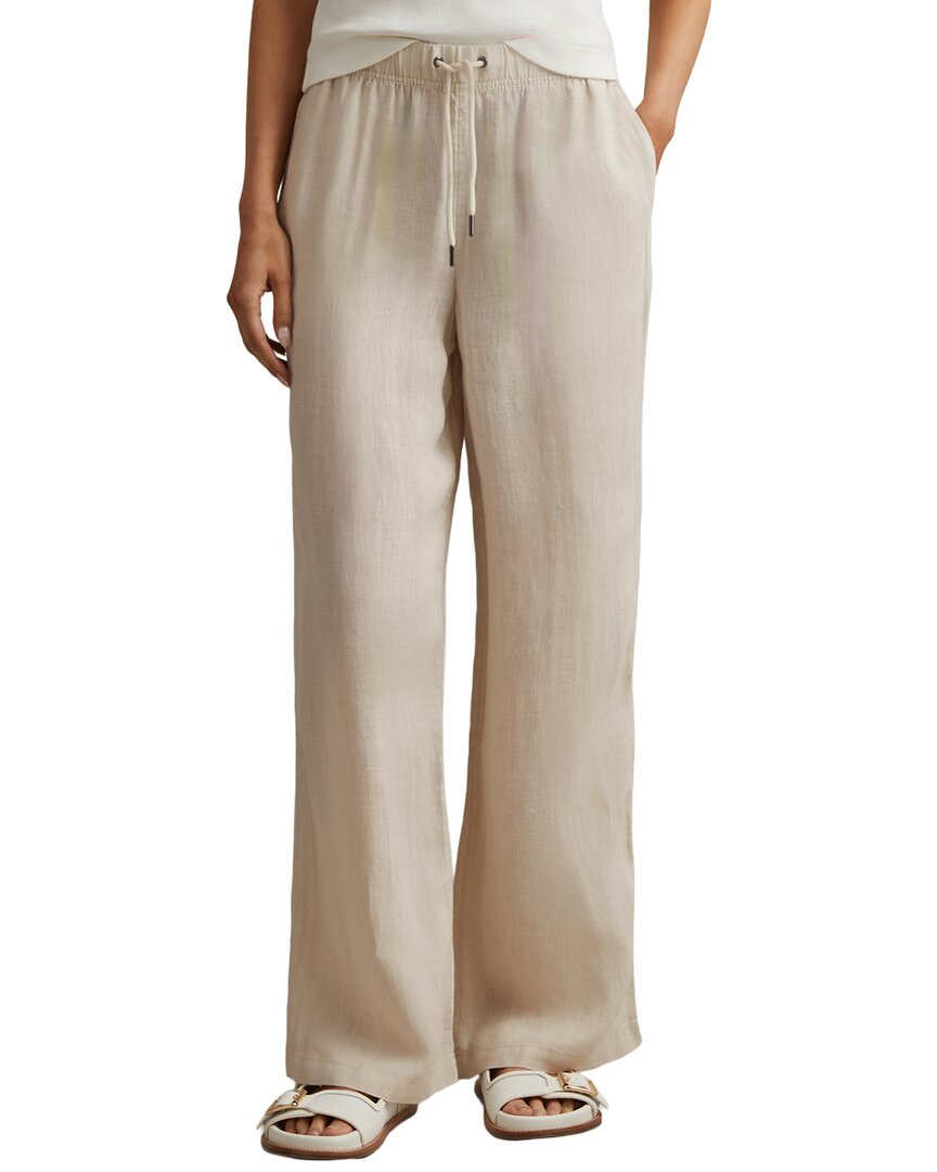 Reiss Cleo Wide Leg Linen Pant