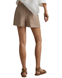 Reiss Cleo Garment Dyed Linen Short