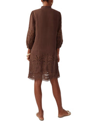 J.Mclaughlin Newbury Linen-Blend Dress