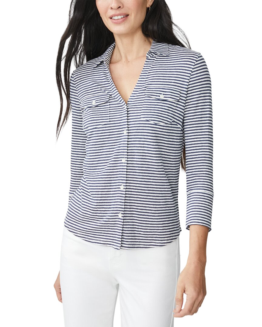 J.Mclaughlin Linen-Blend Brynn Knit Top