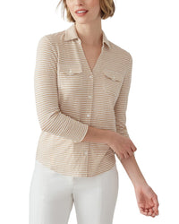J.Mclaughlin Linen-Blend Brynn Knit Top