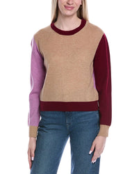 Brodie Cashmere Colorblocked Wool & Cashmere-Blend Sweater